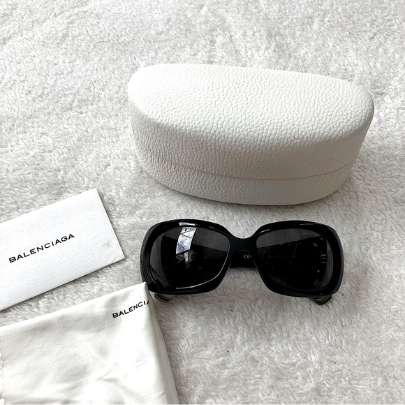 NWB Authentic Balenciaga Bal 0012/s UV protection Sunglasses Black main image 6